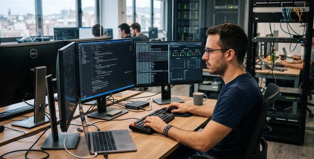 Desenvolupador web a Girona treballant en la infraestructura tècnica i l'estratègia de conversió d'un negoci online